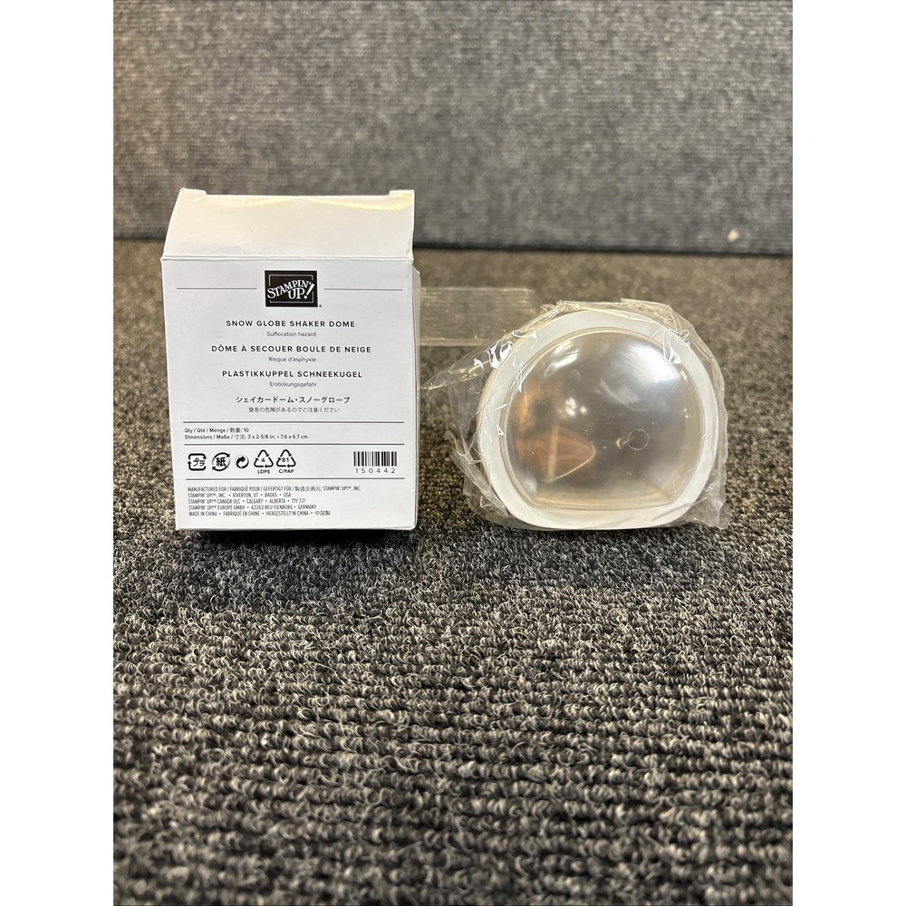Stampin' Up~SNOW GLOBE‎ SHAKER DOME~10 count~NIB